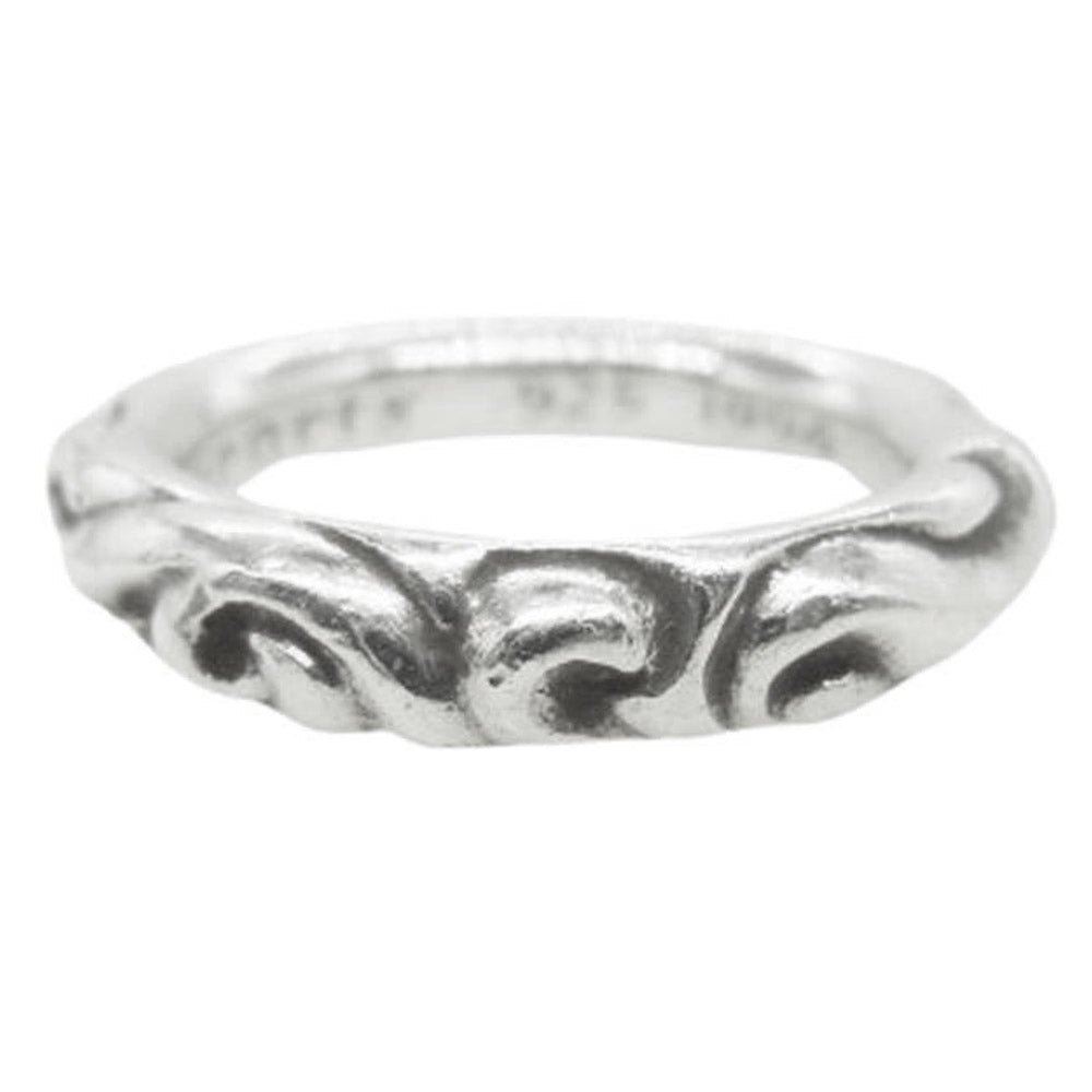 CHROME HEARTS クロムハーツ（原本無） SCRL BAND スクロール バンド リング シルバー系 16.5号【中古】
