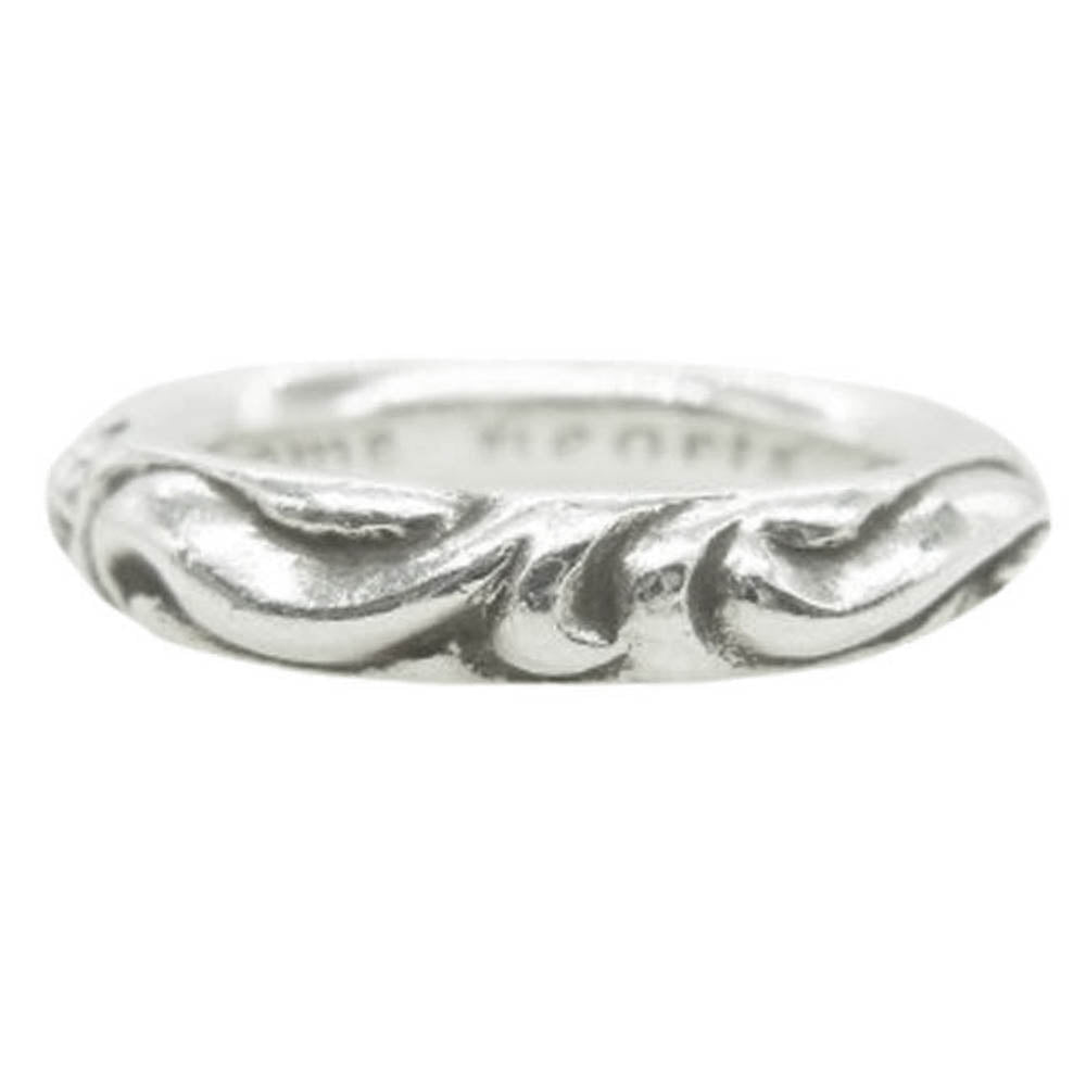 CHROME HEARTS クロムハーツ（原本無） SCRL BAND スクロール バンド リング シルバー系 16.5号【中古】