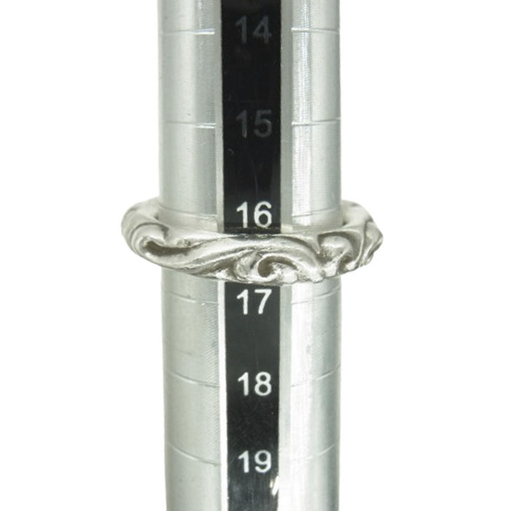 CHROME HEARTS クロムハーツ（原本無） SCRL BAND スクロール バンド リング シルバー系 16.5号【中古】