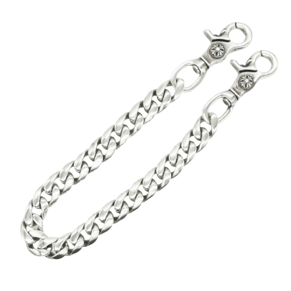 CHROME HEARTS クロムハーツ（原本有） CLASSIC SHORT-T 2クリップ ショート クラシック ウォレットチェーン シルバー系【中古】