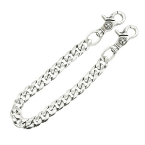 CHROME HEARTS クロムハーツ（原本有） CLASSIC SHORT-T 2クリップ ショート クラシック ウォレットチェーン シルバー系【中古】