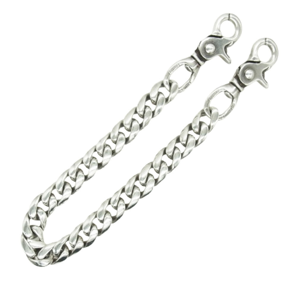 CHROME HEARTS クロムハーツ（原本有） CLASSIC SHORT-T 2クリップ ショート クラシック ウォレットチェーン シルバー系【中古】