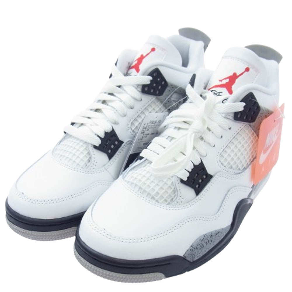 NIKE ナイキ FV5029-100 AIR JORDAN 4 RETRO White Cement エアジョーダン4 セメント レトロ ローカット スニーカー ホワイト系 ブラック系 グレー系 26.5cm【新古品】【未使用】【中古】