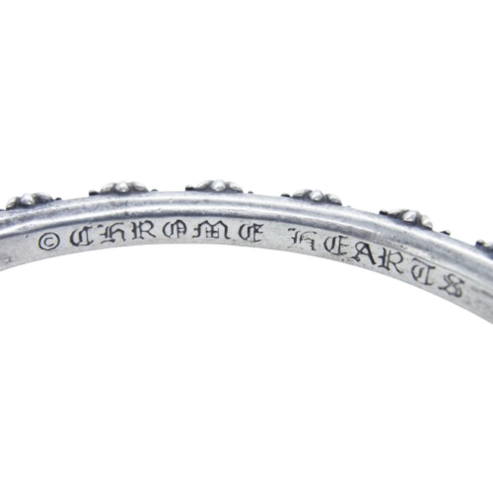 CHROME HEARTS クロムハーツ（原本無） BANGLE CROSS クロス バンド バングル ブレスレット シルバー系【中古】