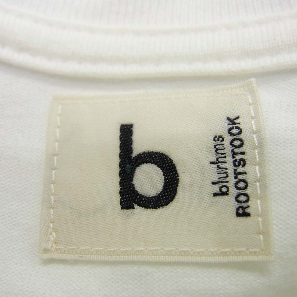 ブラームスルートストック bROOTS24S34 NOISE ROCK Print Tee WIDE プリントTシャツ カットソー ホワイト系 2【中古】