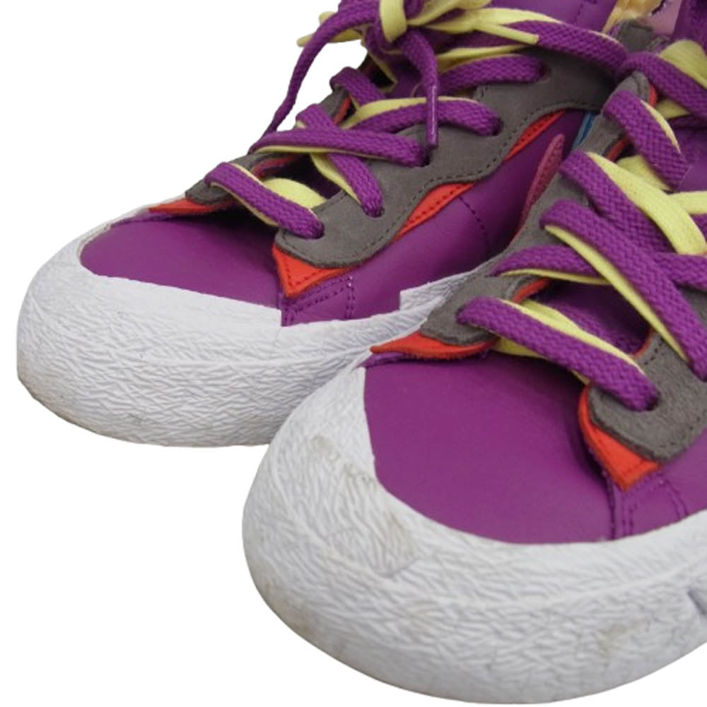 NIKE ナイキ DM7901-500 KAWS × sacai Blazer Low Purple Dusk カウズ × サカイ ブレーザー ロー パープルダスク スニーカー パープル系 27cm【中古】
