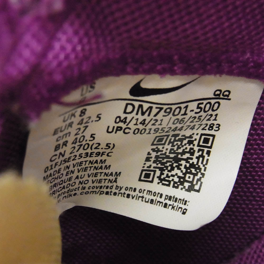 NIKE ナイキ DM7901-500 KAWS × sacai Blazer Low Purple Dusk カウズ × サカイ ブレーザー ロー パープルダスク スニーカー パープル系 27cm【中古】