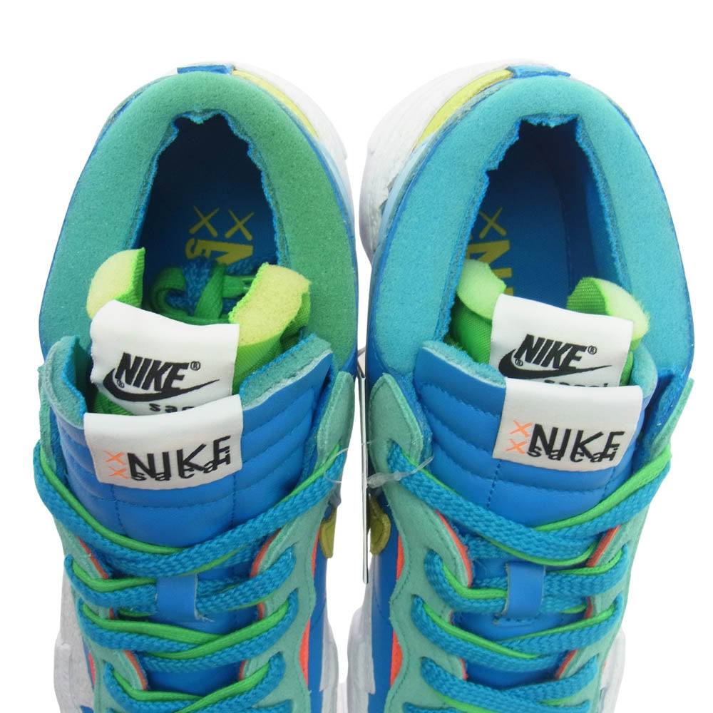 NIKE ナイキ KAWS × sacai Blazer Low Neptune Blue カウズ サカイ ブレーザー ロー ネプチューンブルー スニーカー ブルー系 27cm【美品】【中古】