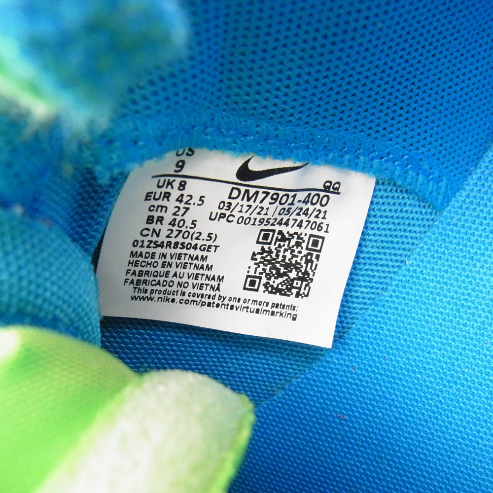 NIKE ナイキ KAWS × sacai Blazer Low Neptune Blue カウズ サカイ ブレーザー ロー ネプチューンブルー スニーカー ブルー系 27cm【美品】【中古】