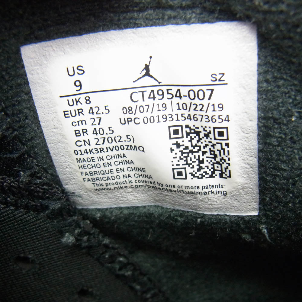 NIKE ナイキ CT4954-007 Air Jordan 6 DMP Black Metallic Gold エアジョーダン6 DMP ブラック メタリック ゴールド スニーカー ブラック系 27cm【中古】