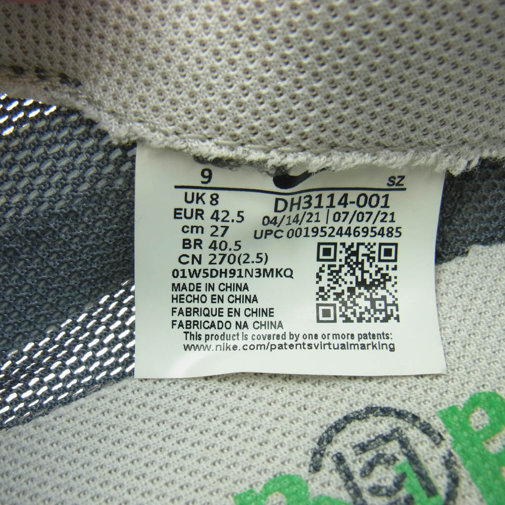 NIKE ナイキ DH3114-001 CLOT × Sacai LD Waffle Grey Obsidian Cool Grey クロット サカイ ワッフル スニーカー グレー系 27cm【中古】