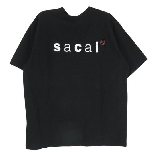Sacai サカイ 25SS 25-0928S WTAPS SACAI PRINT T-SHIRT SS COTTON ダブルタップス 半袖 Tシャツ カットソー ブラック系 4【中古】
