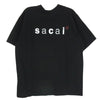 Sacai サカイ 25SS 25-0928S WTAPS SACAI PRINT T-SHIRT SS COTTON ダブルタップス 半袖 Tシャツ カットソー ブラック系 4【中古】