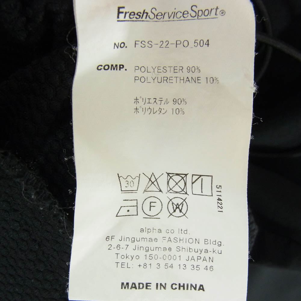 FreshService フレッシュサービス FSS-22-PO-504 STORMFLEECE CREW NECK PULLOVER ストームフリース クルーネック プルオーバー スウェット カットソー ブラック系 M【中古】