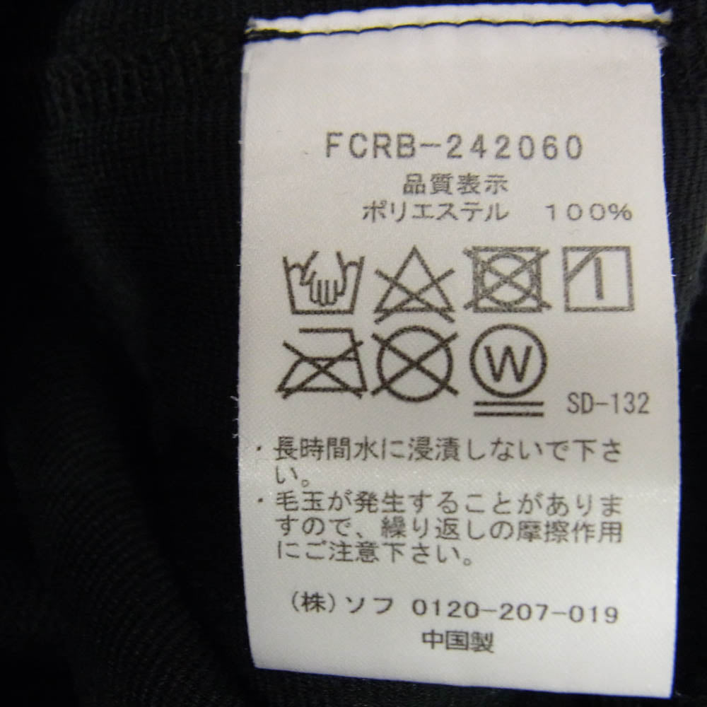 F.C.R.B. エフシーアールビー FCRB-242060 POLARTEC SHEARLING JERSEY LINER PANTS ポーラテック フリース パンツ ブラック系 M【中古】