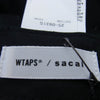 Sacai サカイ 25SS 25-0931S × WTAPS Cotton Back Satin Cap ダブルタップス コットン バック サテン キャップ ブラック系【中古】