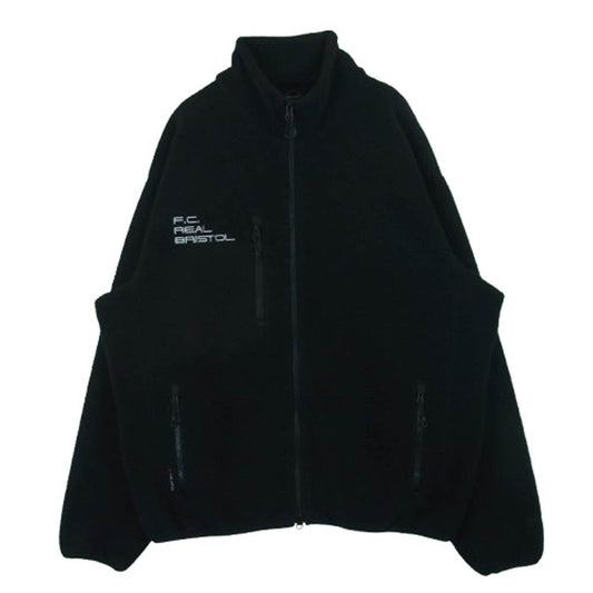 F.C.R.B. エフシーアールビー FCRB-242058 POLARTEC SHEARLING JERSEY LINER BLOUSON ポーラテック フリース ブルゾン ジャケット ブラック系 M【中古】
