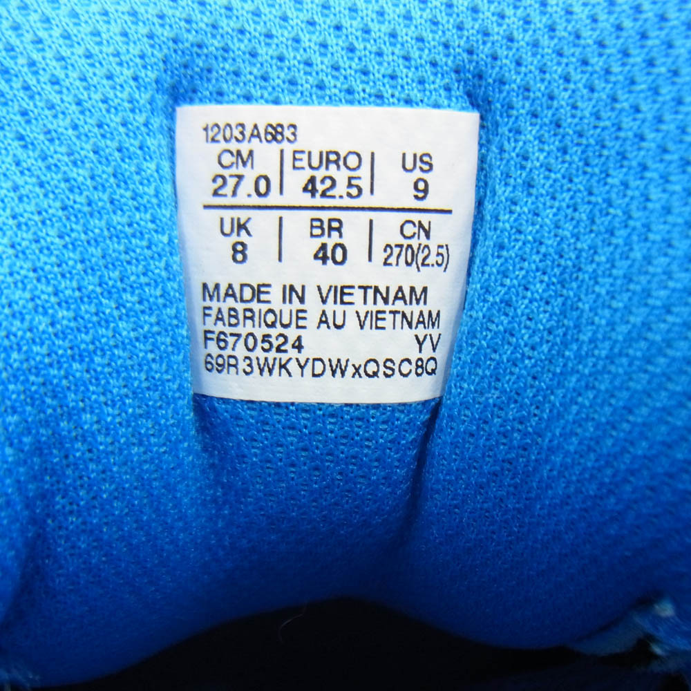 COMME des GARCONS コムデギャルソン 1203A683 COMME des GARCONS SHIRT × Asics Gel-Nunobiki Blue アシックス ゲルヌノビキ スニーカー ブルー系 27cm【中古】