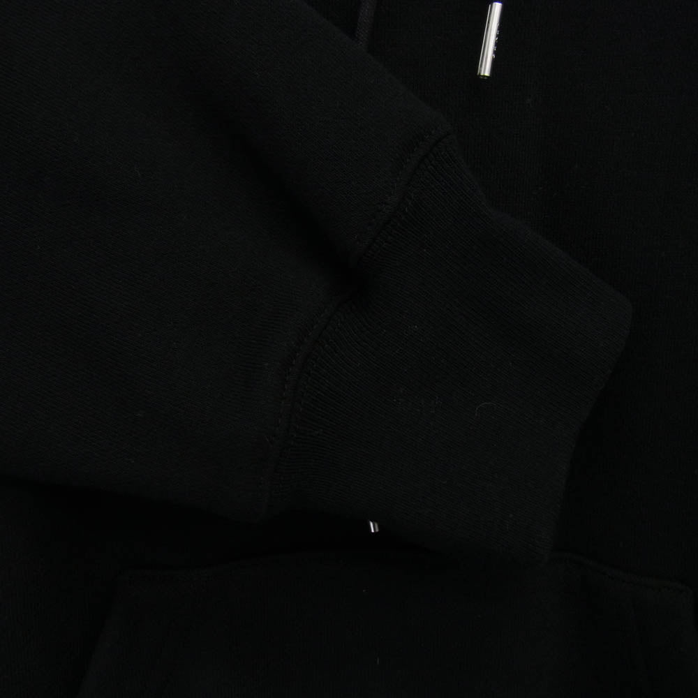 Sacai サカイ 25SS 25-0925S × WTAPS ダブルタップス Flock Print Hoodie フロック プリント フーディー プルオーバーパーカー ブラック系 3【中古】