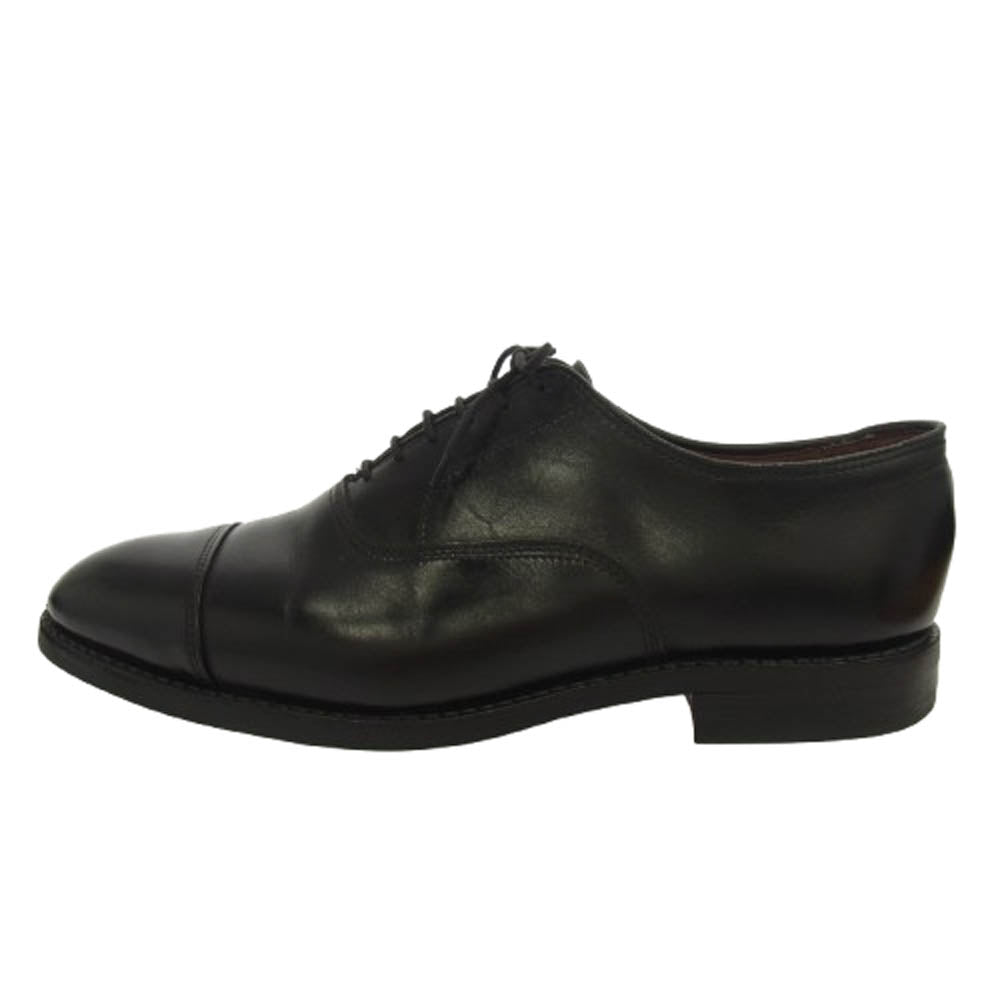 ALLEN EDMONDS アレンエドモンズ 内羽根 ストレートチップ キャップトゥ レザー シューズ ブラック系 9D【中古】