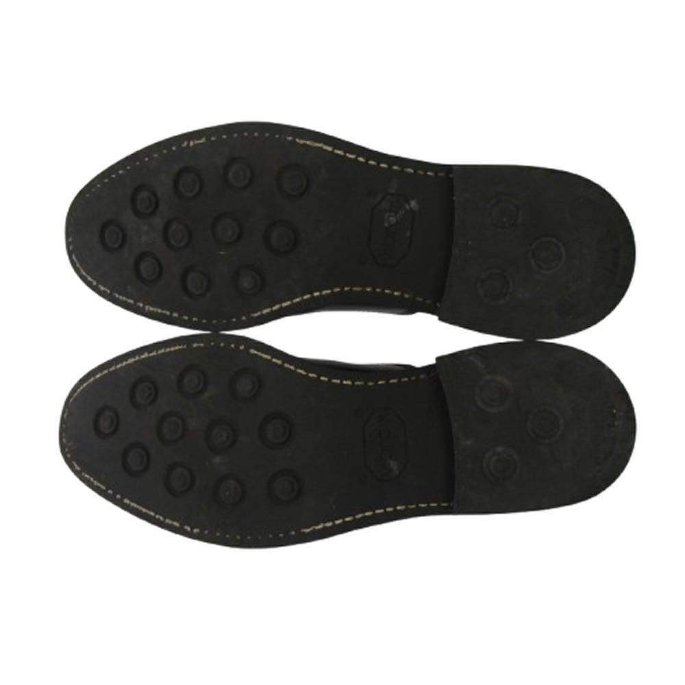 ALLEN EDMONDS アレンエドモンズ 内羽根 ストレートチップ キャップトゥ レザー シューズ ブラック系 9D【中古】