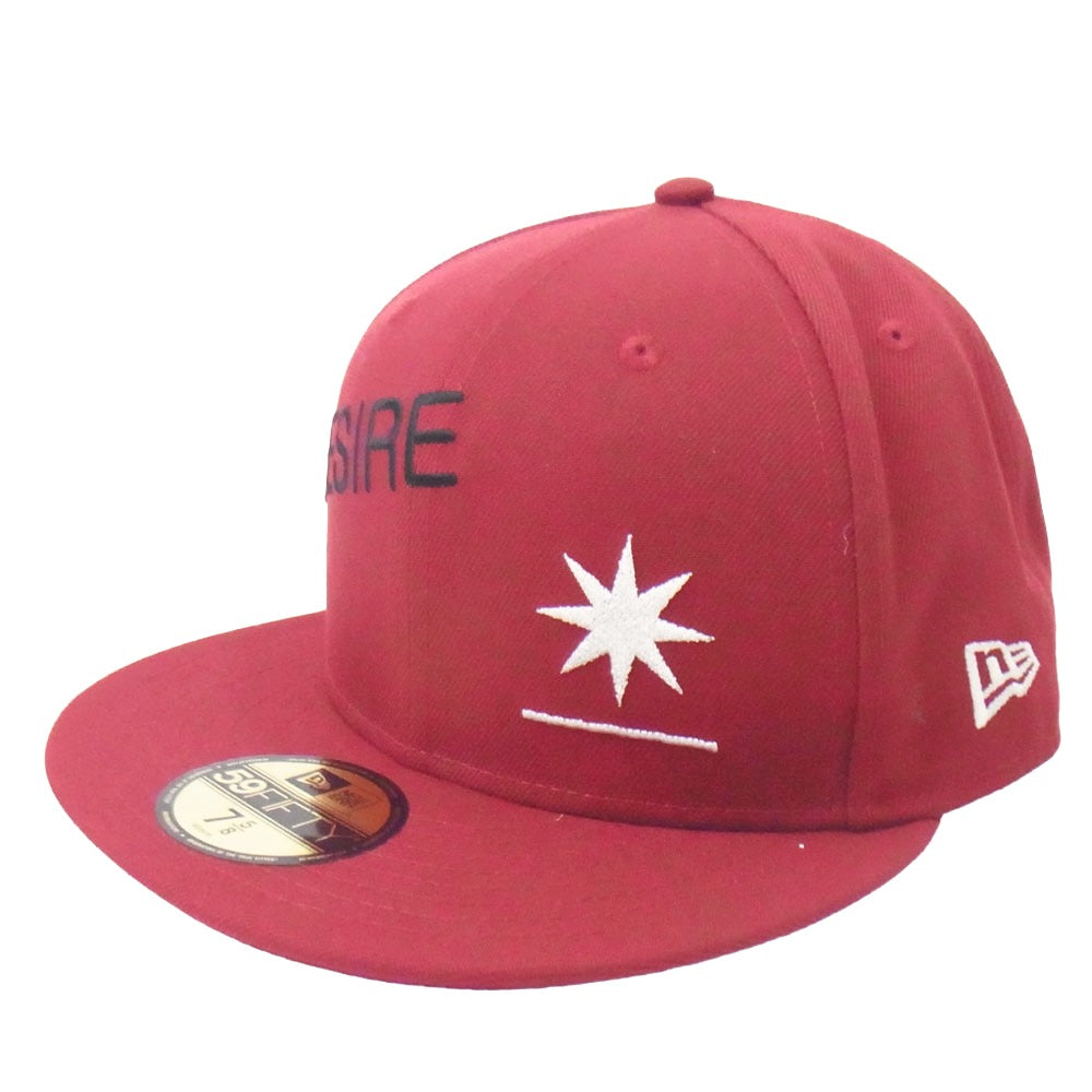 GDC ジーディーシー GD0079 × NEW ERA ニューエラ baseball cap ベースボールキャップ 帽子 エンジ系 60.6cm　7.5/8【新古品】【未使用】【中古】