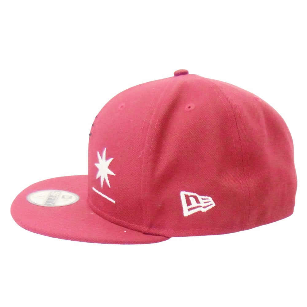 GDC ジーディーシー GD0079 × NEW ERA ニューエラ baseball cap ベースボールキャップ 帽子 エンジ系 60.6cm　7.5/8【新古品】【未使用】【中古】