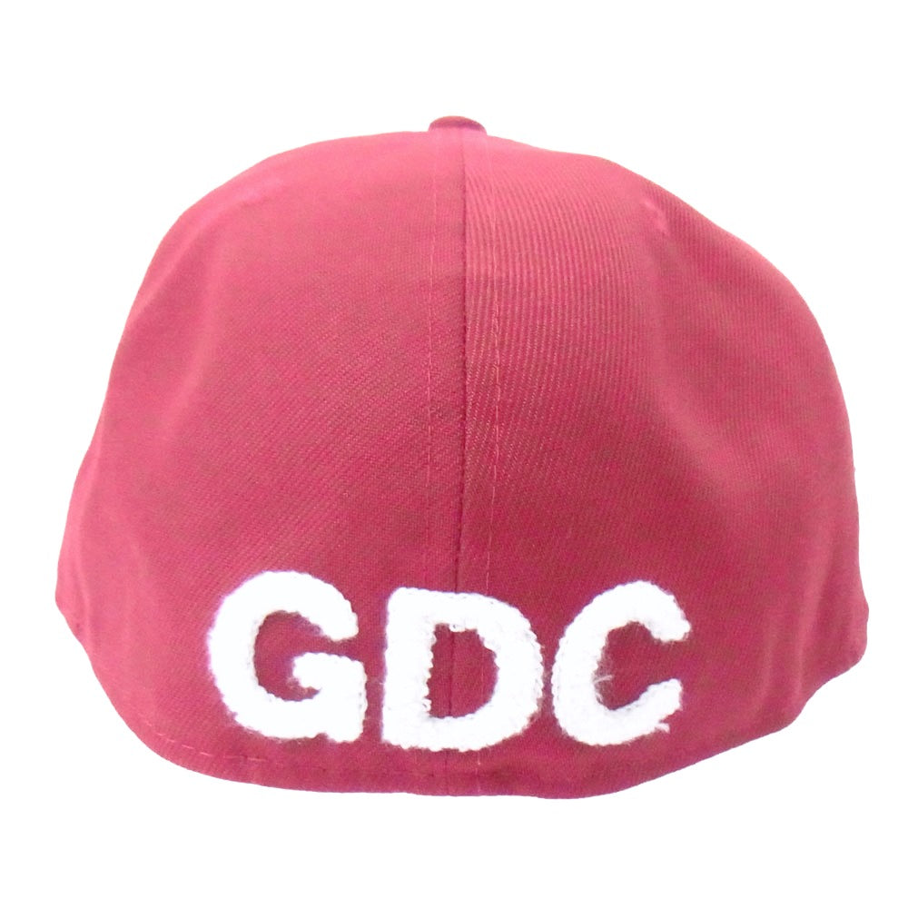 GDC ジーディーシー GD0079 × NEW ERA ニューエラ baseball cap ベースボールキャップ 帽子 エンジ系 60.6cm　7.5/8【新古品】【未使用】【中古】