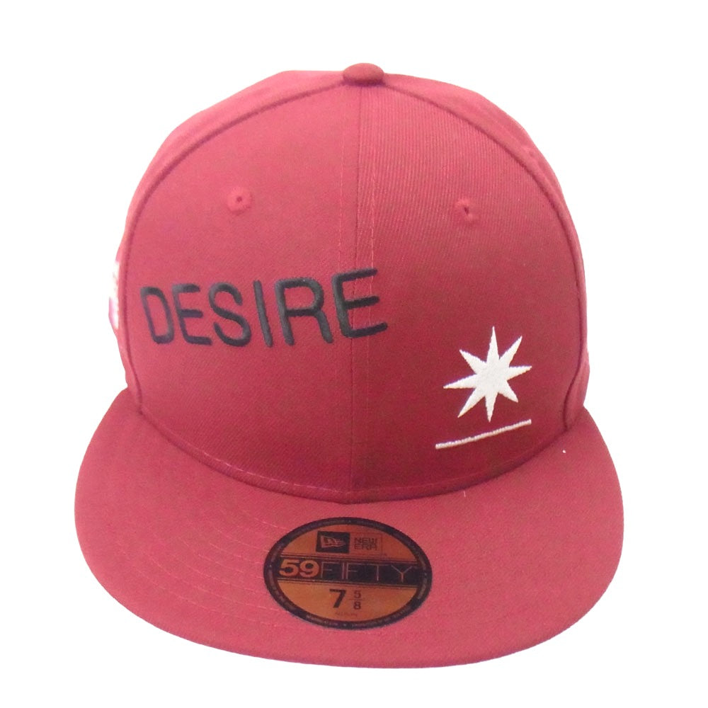 GDC ジーディーシー GD0079 × NEW ERA ニューエラ baseball cap ベースボールキャップ 帽子 エンジ系 60.6cm　7.5/8【新古品】【未使用】【中古】