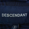 DESCENDANT ディセンダント 221TQDS-SHM07 PLAID SS SHIRT STANDARD チェック柄 ボタンダウン 半袖シャツ ブラック系 ネイビー系 3【新古品】【未使用】【中古】