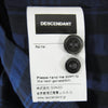 DESCENDANT ディセンダント 221TQDS-SHM07 PLAID SS SHIRT STANDARD チェック柄 ボタンダウン 半袖シャツ ブラック系 ネイビー系 3【新古品】【未使用】【中古】