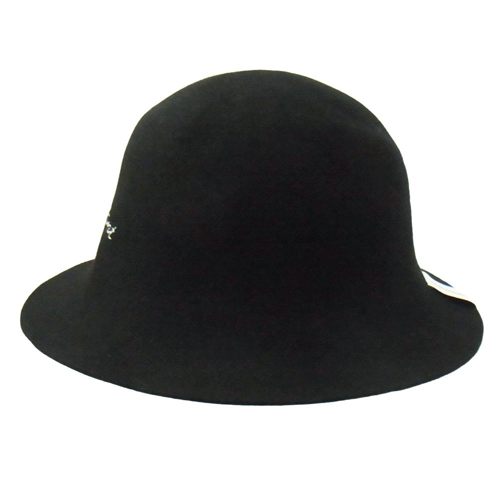 DESCENDANT ディセンダント 22AW 222MYDS-HT01 ROTH HAT ロゴ刺繍 ウール ハット ブラック系 F【新古品】【未使用】【中古】