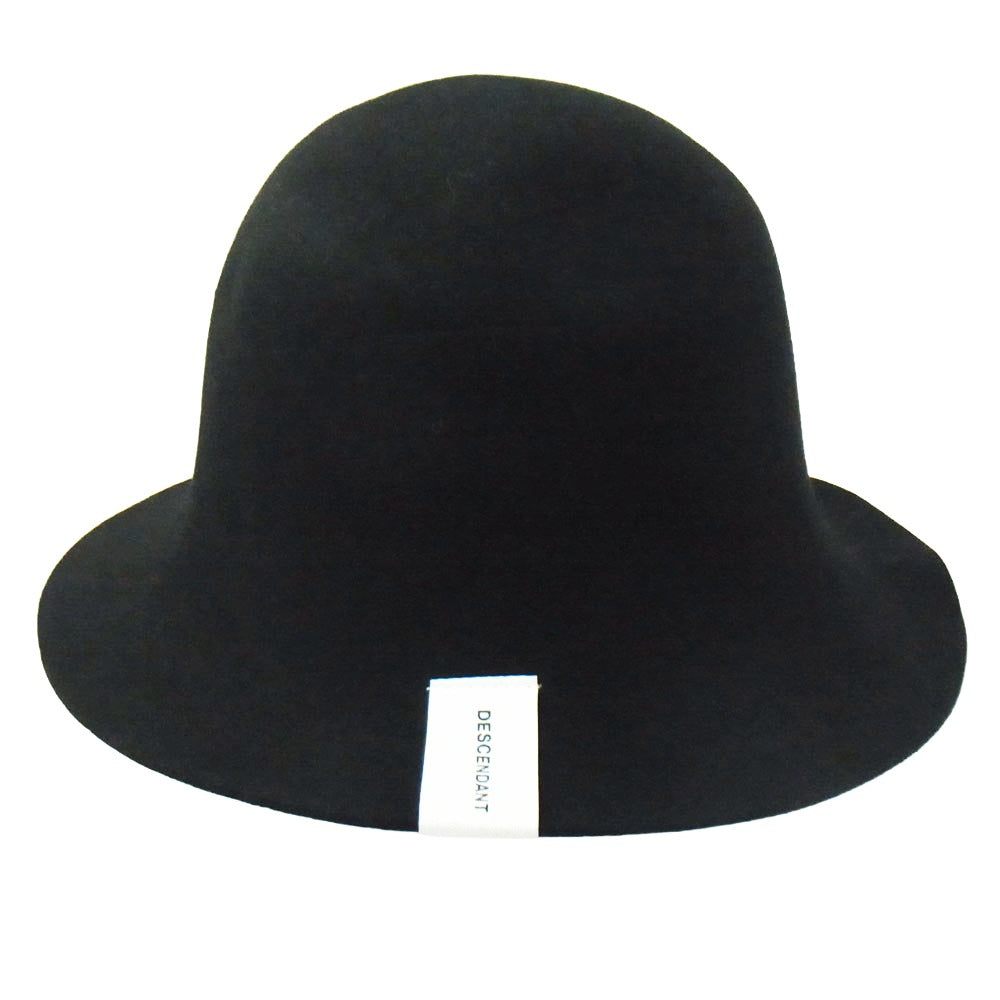 DESCENDANT ディセンダント 22AW 222MYDS-HT01 ROTH HAT ロゴ刺繍 ウール ハット ブラック系 F【新古品】【未使用】【中古】