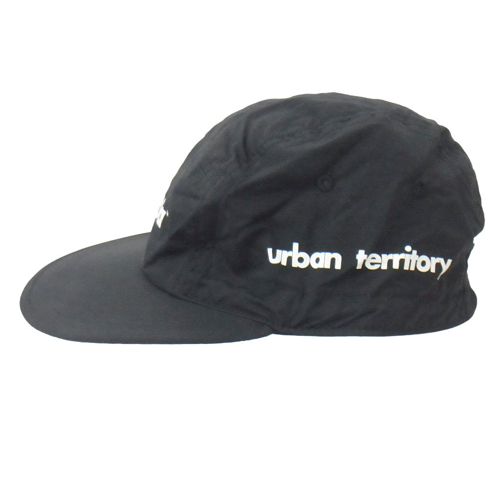 WTAPS ダブルタップス 21SS 211HCDT-HT09 CAP NYLON TUSSAH ナイロン タッサー ロゴ プリント キャップ 帽子 ブラック系 03【新古品】【未使用】【中古】