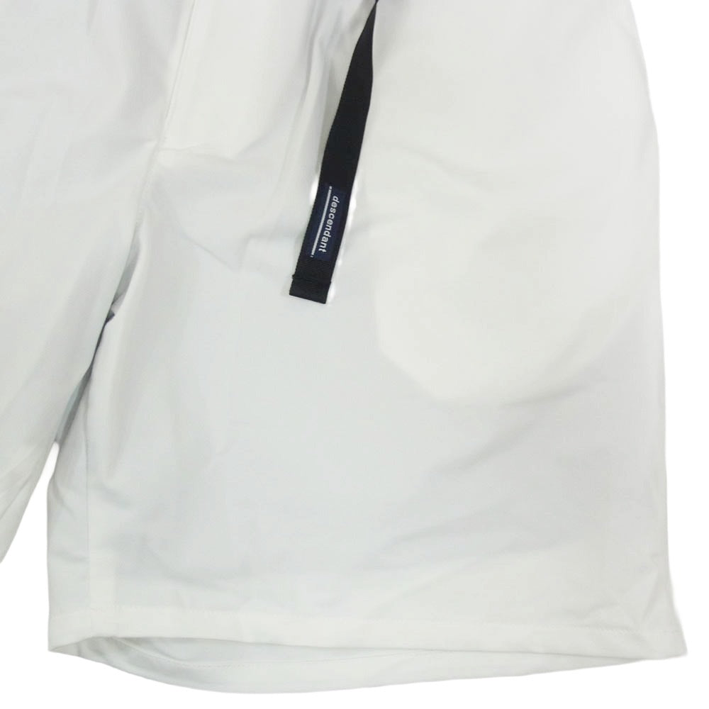 DESCENDANT ディセンダント 24SS 241CPDS-PTM04 WEBBING SHORTS ウェビング ショーツ ハーフパンツ ホワイト系 3【新古品】【未使用】【中古】