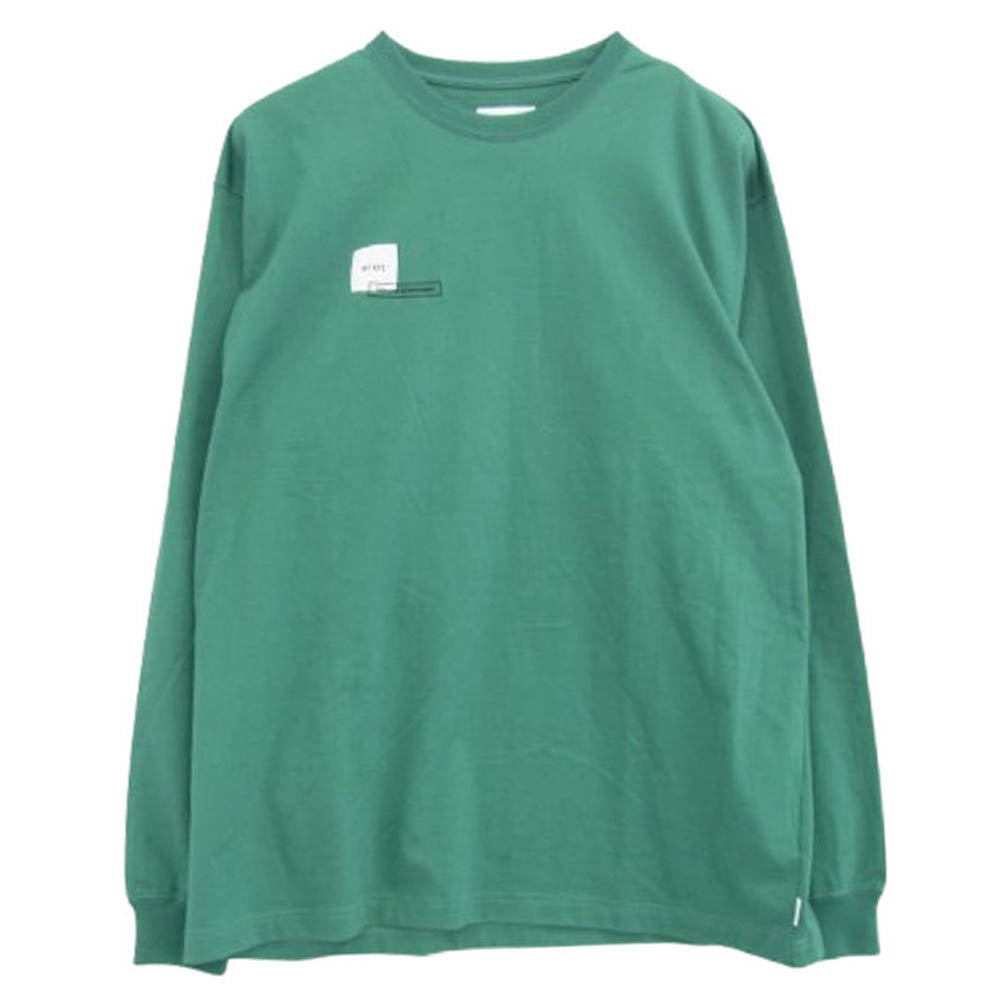WTAPS ダブルタップス 211ATDT-CSM06 HOME BASE LS COPO ホームベース ロングスリーブ Tシャツ 長袖カットソー グリーン系 X 04【中古】