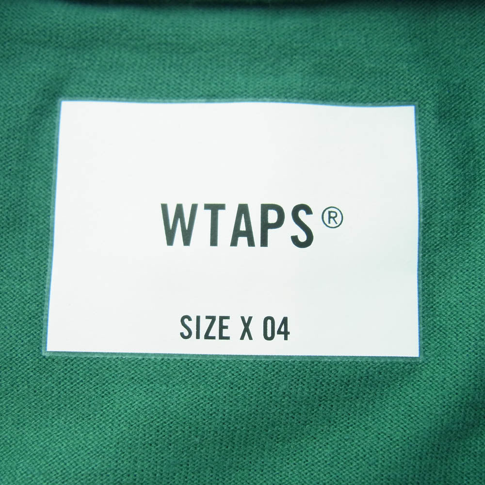 WTAPS ダブルタップス 211ATDT-CSM06 HOME BASE LS COPO ホームベース ロングスリーブ Tシャツ 長袖カットソー グリーン系 X 04【中古】