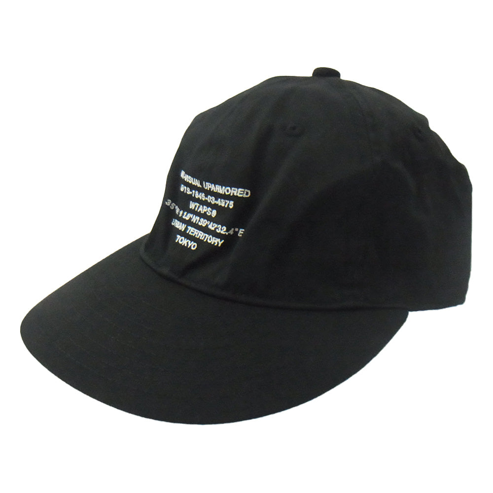 WTAPS ダブルタップス 25SS 251HCDT-HT01 T-6M 01 CAP CTPL TWILL ロゴ刺繍 キャップ 帽子 ブラック系【新古品】【未使用】【中古】
