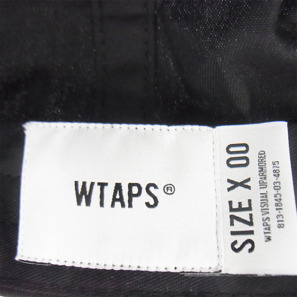 WTAPS ダブルタップス 25SS 251HCDT-HT01 T-6M 01 CAP CTPL TWILL ロゴ刺繍 キャップ 帽子 ブラック系【新古品】【未使用】【中古】