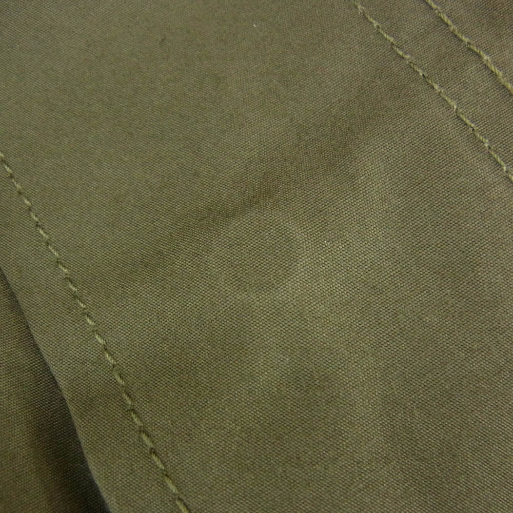 WTAPS ダブルタップス 22SS 221WVDT-SHM08 CHIT SS COTTON WEATHER ボックスシルエット スタンドカラー ウェザー チット 半袖 シャツ カーキ系 X03【美品】【中古】