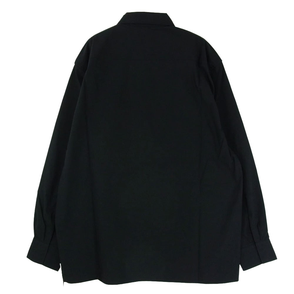 WTAPS ダブルタップス 20AW 202BRDT-SHM03 SOOT LS/COPO. WEATHER　ウェザー ボタンダウン 長袖シャツ ブラック系 X03【美品】【中古】