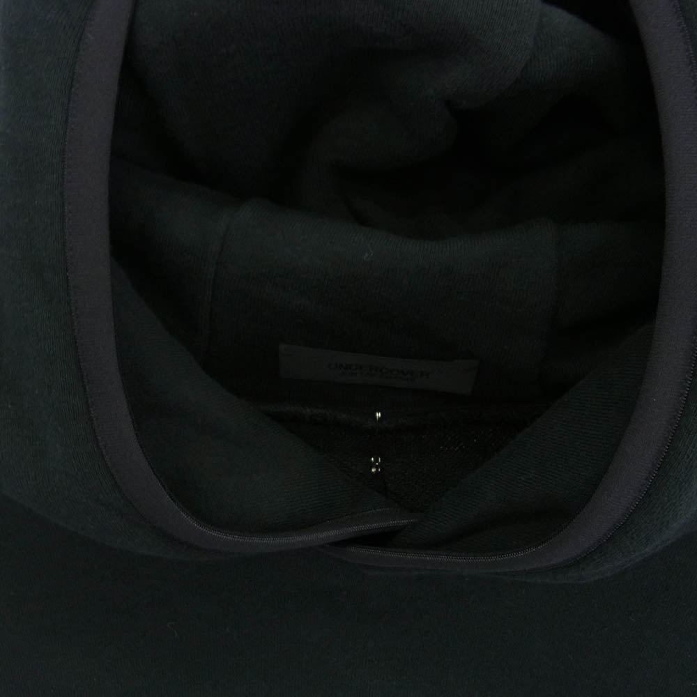 UNDERCOVER アンダーカバー 20SS UCY4810 BIG HOODIE ビッグシルエット プルオーバーパーカー フーディー ブラック系 3【新古品】【未使用】【中古】