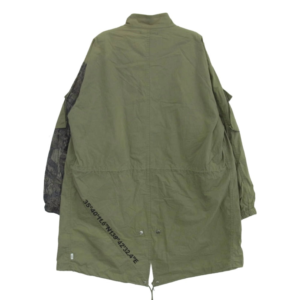 WTAPS ダブルタップス 20SS 201WVDT-JKM01 W51 JACKET.COTTON WEATHER ミリタリー フィッシュテール ミリタリー コート カーキ系【中古】