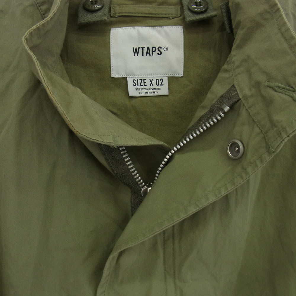 WTAPS ダブルタップス 20SS 201WVDT-JKM01 W51 JACKET.COTTON WEATHER ミリタリー フィッシュテール ミリタリー コート カーキ系【中古】