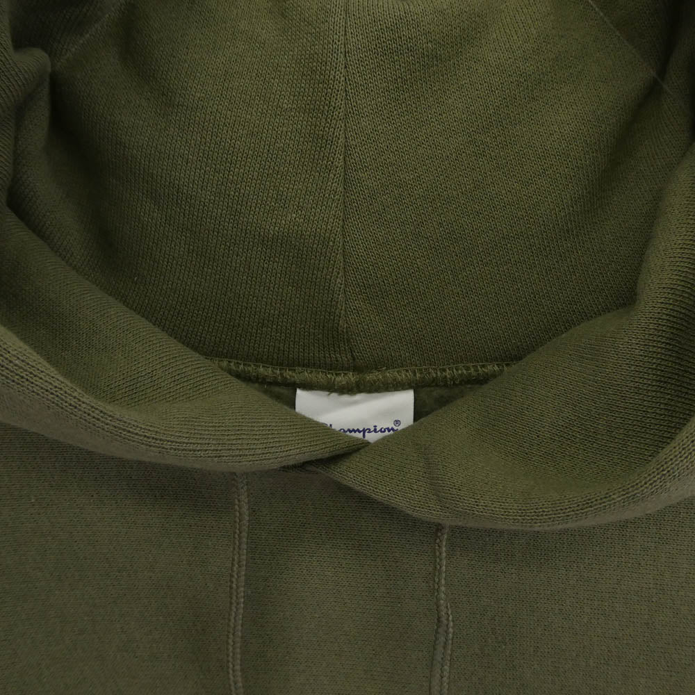 WTAPS ダブルタップス 20AW 202HBCHD-CSM04S ×Champion チャンピオン BLANK HOODED REVERSE WEAVE リバースウィーブ プルオーバーパーカー フーディー オリーブドラブ L【新古品】【未使用】【中古】