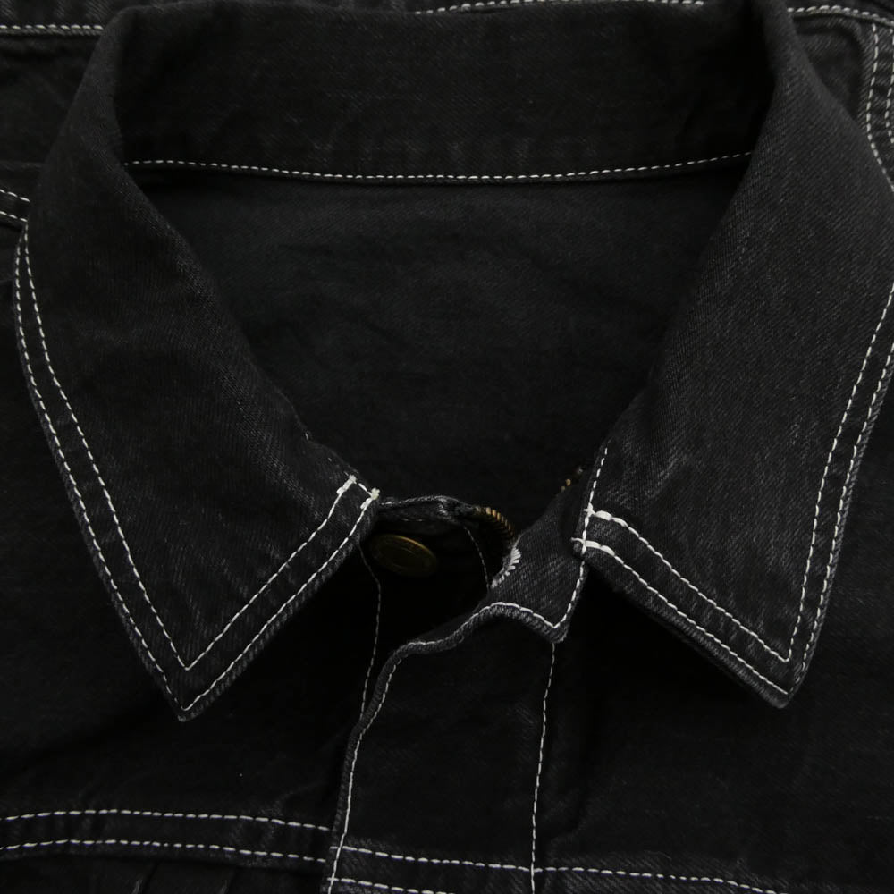 UNDERCOVER アンダーカバー 21SS UC1A4208-1 BIG Gジャン オーバーサイズ デニムジャケット カバーオールジャケット ブラック系 3【新古品】【未使用】【中古】