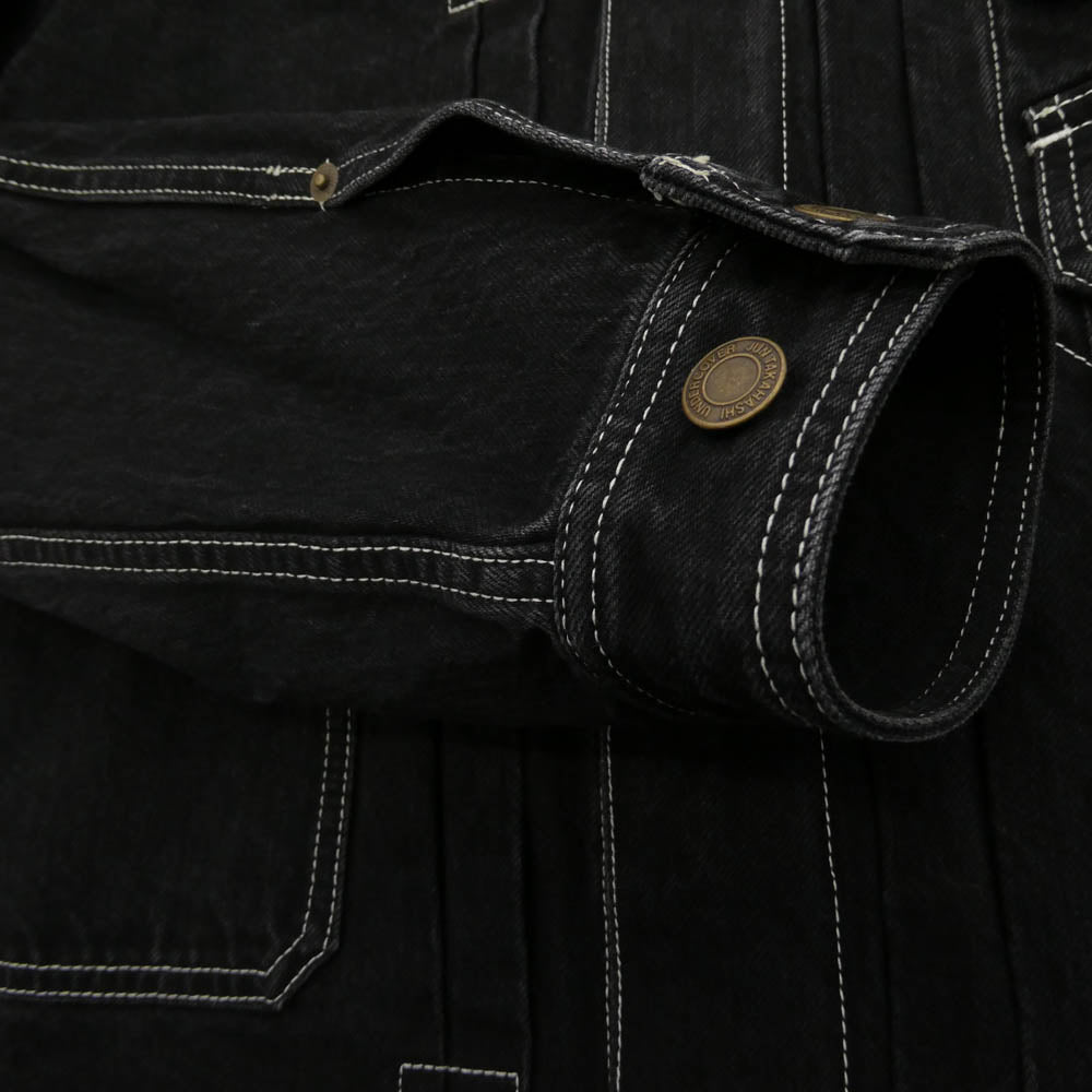 UNDERCOVER アンダーカバー 21SS UC1A4208-1 BIG Gジャン オーバーサイズ デニムジャケット カバーオールジャケット ブラック系 3【新古品】【未使用】【中古】