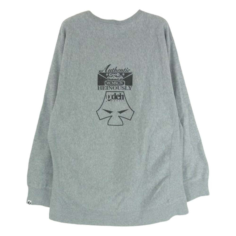 GOODENOUGH グッドイナフ HEINOUSLY SUPREME DEVICE SWEAT ロゴ プリント スウェット グレー系 サイズ不明【中古】
