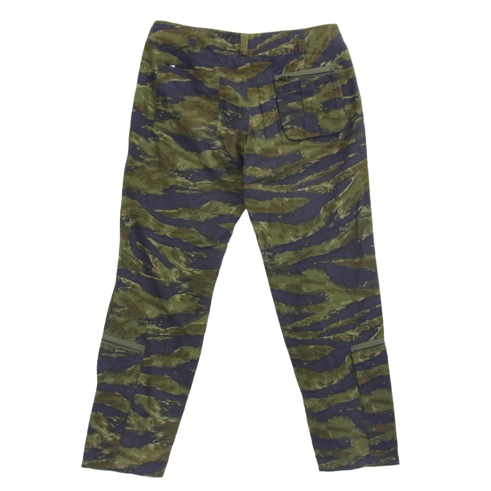 GOODENOUGH グッドイナフ GE-142010 TIGER BLEED FLIGHT PANTS タイガーカモ パンツ モスグリーン系 L【中古】