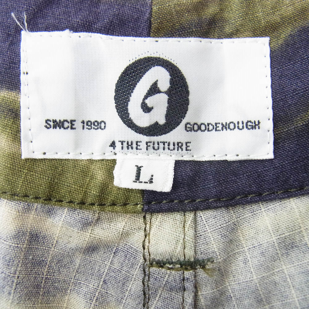 GOODENOUGH グッドイナフ GE-142010 TIGER BLEED FLIGHT PANTS タイガーカモ パンツ モスグリーン系 L【中古】